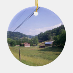 Blue Ridge Parkway Scenic Route Ceramic Tree Decoration