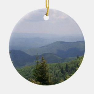 Blue Ridge Parkway Scenic Route Ceramic Tree Decoration