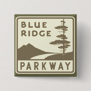 Blue Ridge Parkway shield 15 Cm Square Badge