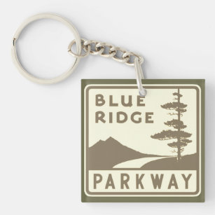 Blue Ridge Parkway shield Key Ring