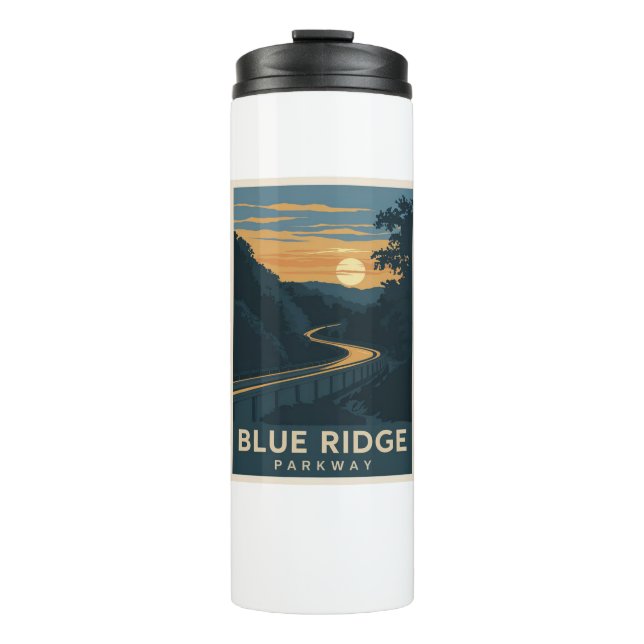 Blue Ridge Parkway Sunset Thermal Tumbler (Front)