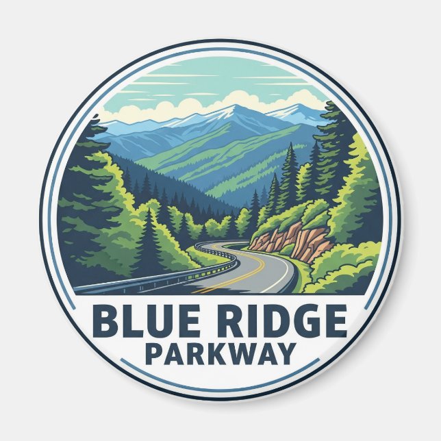 Blue Ridge Parkway Travel Magnet (Front)