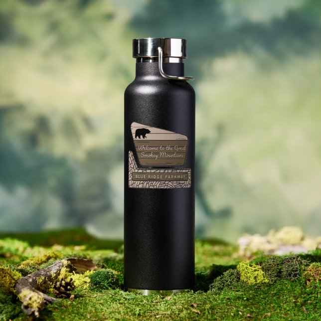 Blue Ridge Parkway Water Bottle (Outdoor (Rotated))