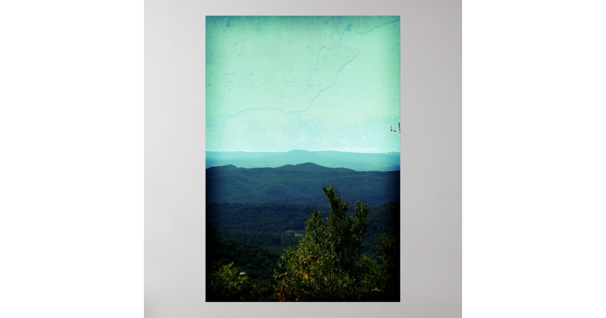 Blue Ridge Poster Blue Ridge Poster | Zazzle