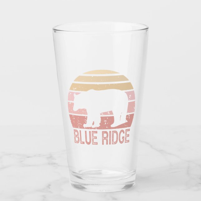 Blue Ridge Retro Bear Glass (Front)