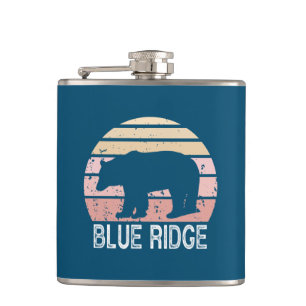 Blue Ridge Retro Bear Hip Flask