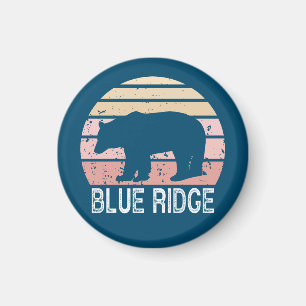 Blue Ridge Retro Bear Magnet