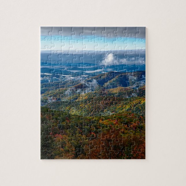 blue ridge smoky mountains parkway north carolina jigsaw puzzle (Vertical)