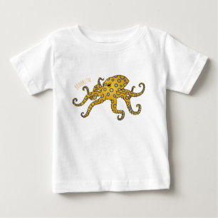 Blue-ringed octopus cartoon illustration baby T-Shirt