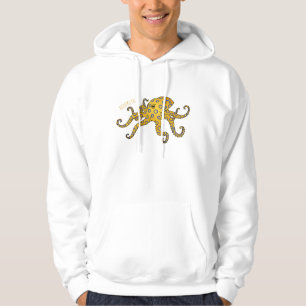 Blue-ringed octopus cartoon illustration hoodie