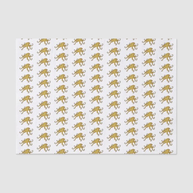 Blue-ringed octopus cartoon illustration  tissue paper (Front)
