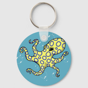 Blue Ringed Octopus Key Ring