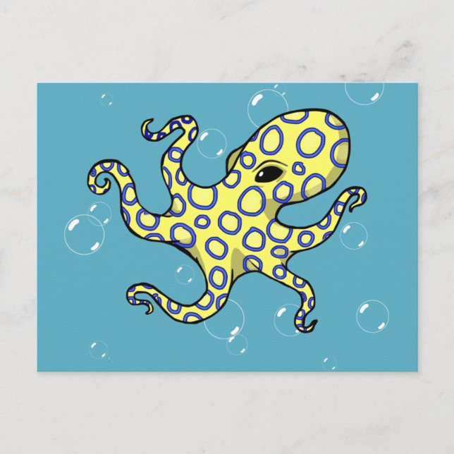 Blue Ringed Octopus Postcard (Front)