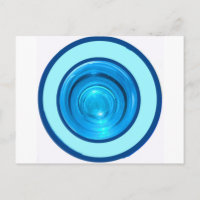 Blue Rings / Circles From Bottom Coloured Glass