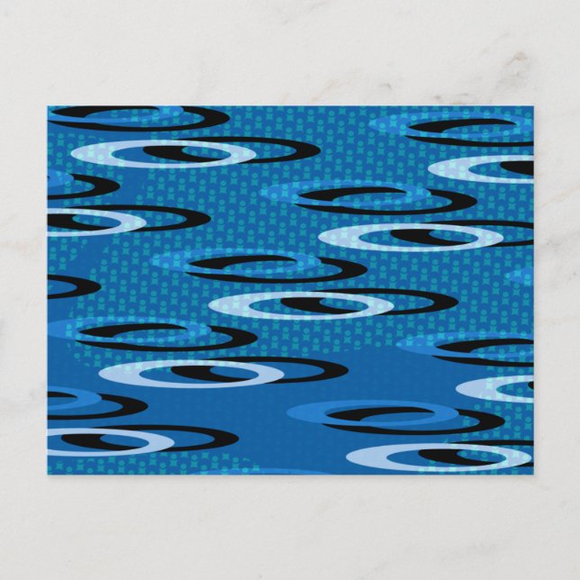 Blue Rings Postcard (Front)