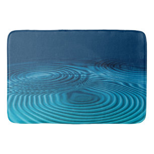 Blue Ripples Bath Mat