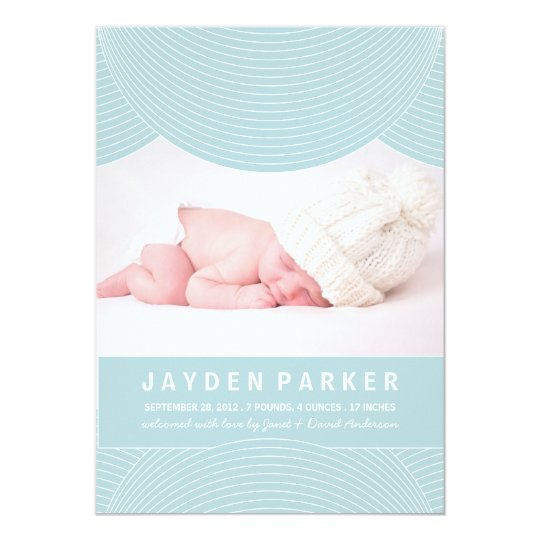 BLUE RIPPLES | BIRTH ANNOUNCEMENT
