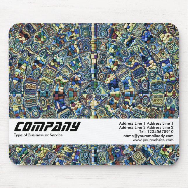 Blue Ripples, Business Mouse Mat (Front)