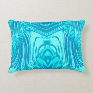 ~ BLUE RIPPLES ~ Fractal Design ~ Decorative Cushion