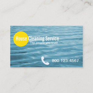 Blue Ripples House Cleaning Business Card