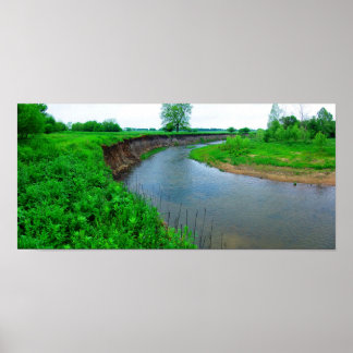 Blue River at Oka’ Yanahli - II (Colour Saturated) Poster