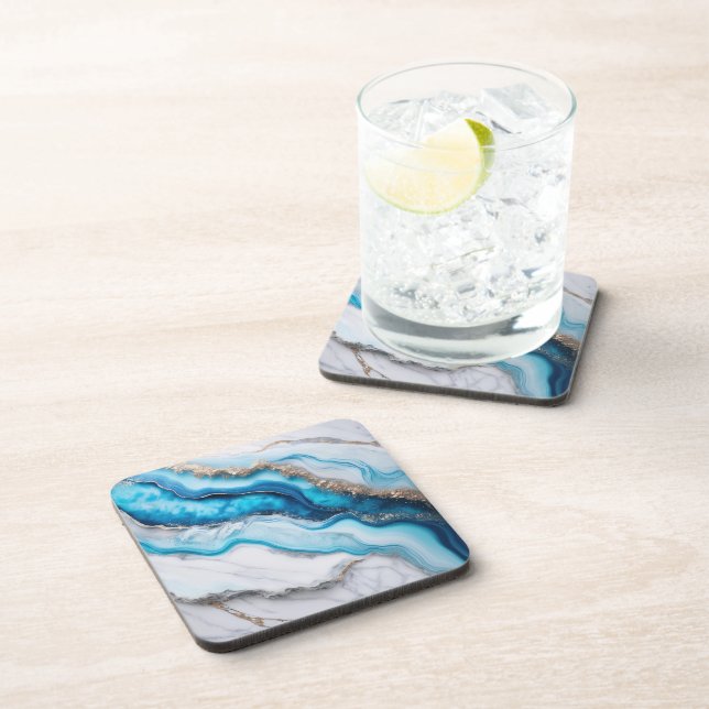 Blue River Marble Coaster (Right Side)