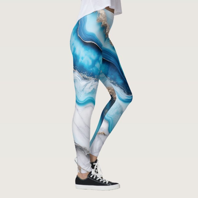 Blue River Marble Leggings (Right)