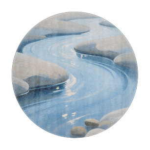 Blue River Stones Cutting Board