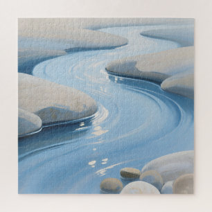 Blue River Stones Jigsaw Puzzle