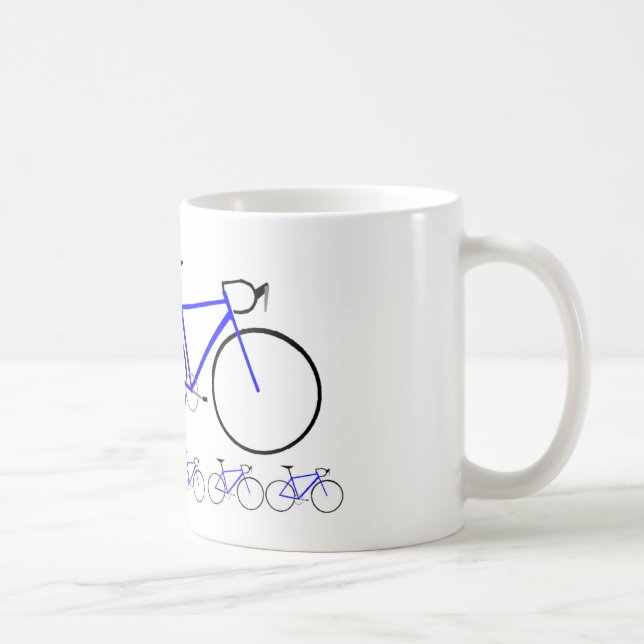 Blue Road Bike Coffee Mug (Right)