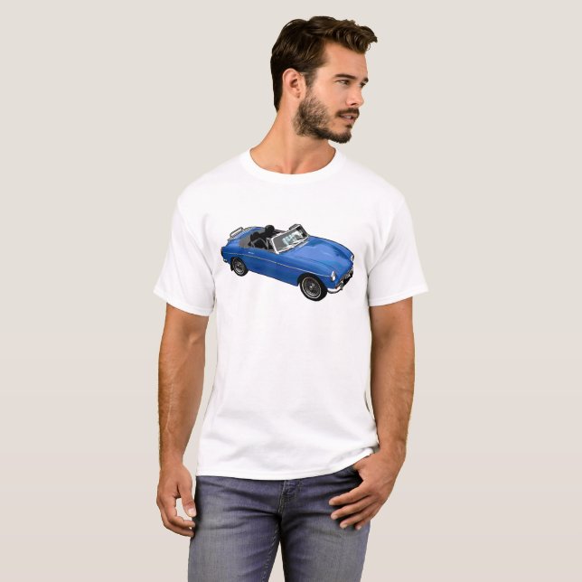 Blue roadster T-Shirt (Front Full)