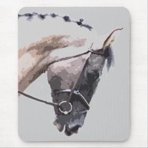 blue roan pinto paint horse mouse mat