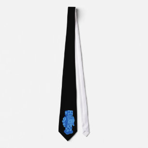 Blue Robot Tie