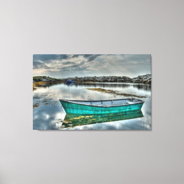 Blue Rocks Nova Scotia Canada Canvas Print (Front)