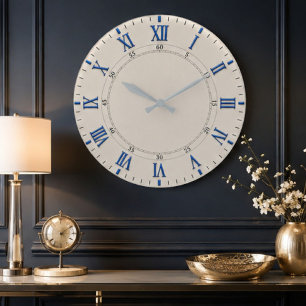 Blue Roman Elegant Classic Large Clock