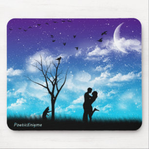 Blue Romance Mouse Pad