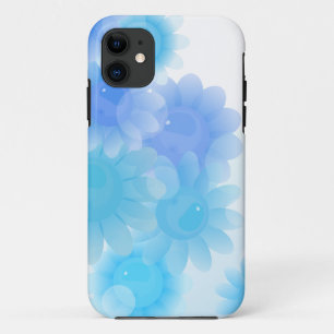Blue romantic vintage flowers iPhone 11 case