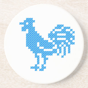 Blue Rooster Coaster
