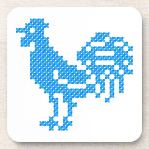 Blue Rooster Coaster