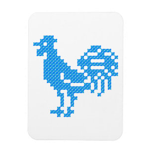 Blue Rooster Magnet