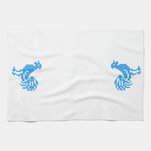 Blue Rooster Tea Towel