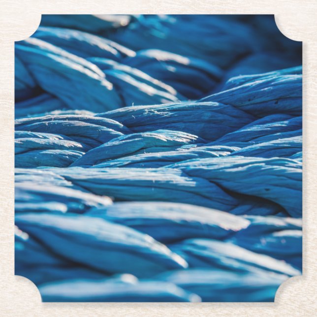 Blue Rope Paper Coaster (Front)