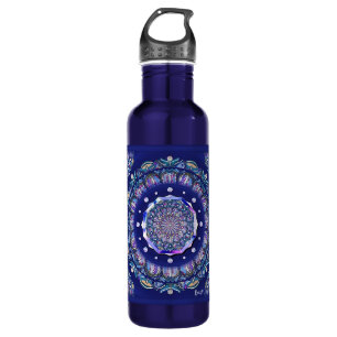 Blue Rosace  710 Ml Water Bottle