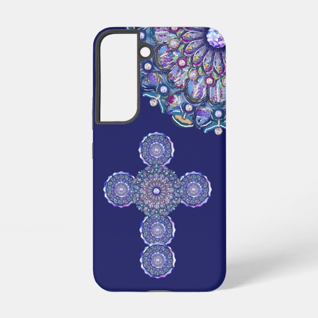 Blue rosace Case-Mate iPhone case (Back)