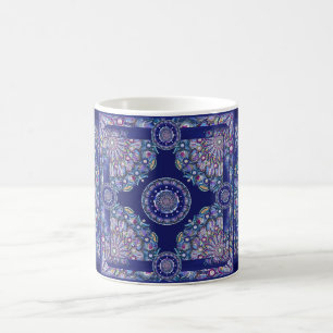 Blue Rosace Coffee Mug