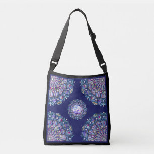 Blue Rosace Crossbody Bag