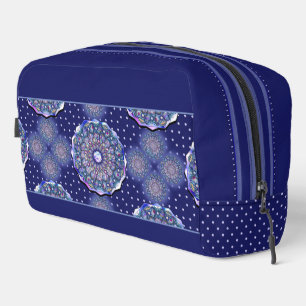 Blue Rosace Dopp Kit