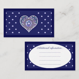 Blue Rosace Enclosure Card
