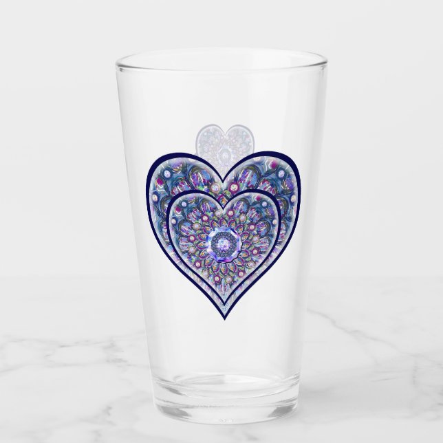 Blue Rosace Glass (Front)