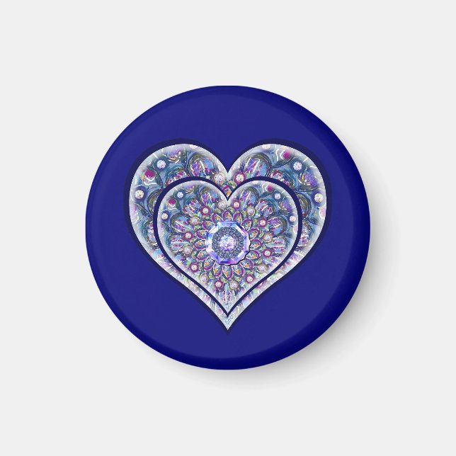 Blue Rosace Magnet (Front)